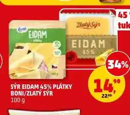 Penny Market SÝR EIDAM 45% PLÁTKY BONI nabídka