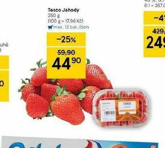 Tesco Jahody nabídka