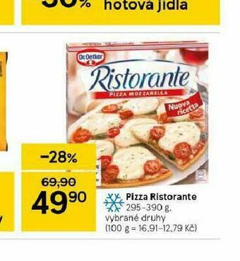 Tesco Pizza ristorante nabídka