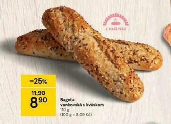 Tesco Bageta venkovská s kváskem nabídka