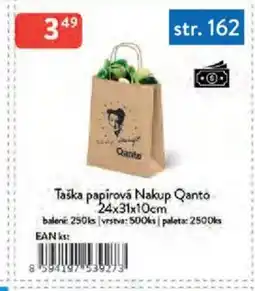 Qanto Taška papírová Nakup Qanto nabídka