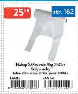 Qanto Nakup Sáčky role 3kg 250ks 6my s uchy nabídka