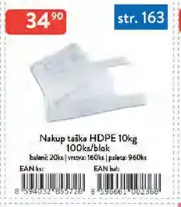 Qanto Nakup taška HDPE 10kg 100ks/blak nabídka