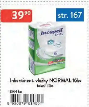 Qanto Inkontinent. vložky Normal nabídka
