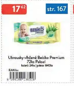 Qanto Ubrousky vlhčené Bebiko Premium nabídka
