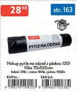 Qanto Nakup pytle na odpad s páskou nabídka