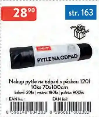 Qanto Nakup pytle na odpad s páskou nabídka