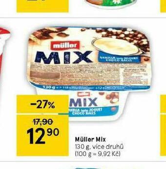 Tesco Müller mix nabídka