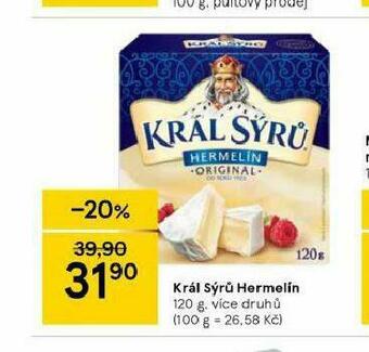 Tesco Král sýrů hermelín nabídka