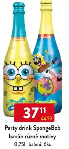 Qanto Party drink SpongeBob banán nabídka