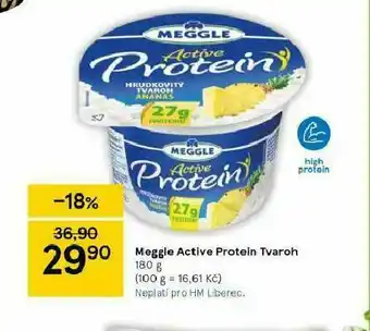 Tesco Meggle active protein tvaroh nabídka