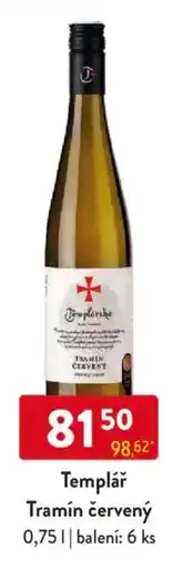 Qanto Templář Tramín červený nabídka
