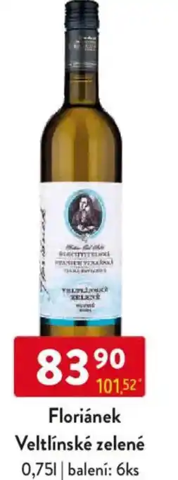 Qanto Floriánek Veltlínské zelené nabídka