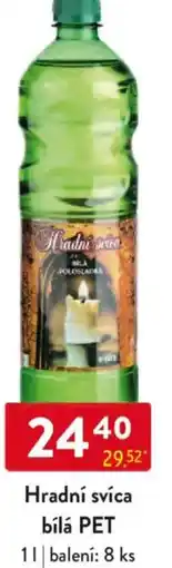 Qanto Hradní svíca bílá PET nabídka