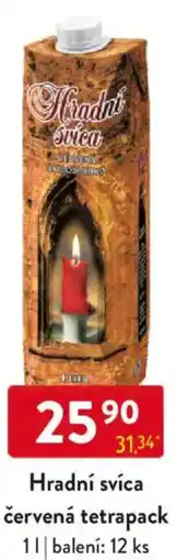 Qanto Hradní svíca červená tetrapack nabídka