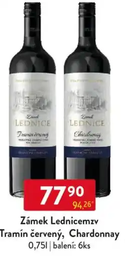 Qanto Zámek Lednicemzv Tramín červený, Chardonnay nabídka