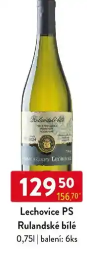 Qanto Lechovice PS Rulandské bílé nabídka