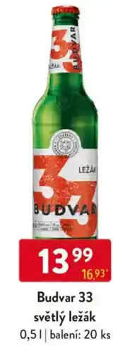 Qanto Budvar 33 světlý ležák nabídka