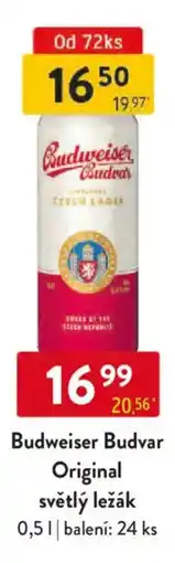 Qanto Budweiser Budvar Original světlý ležák nabídka