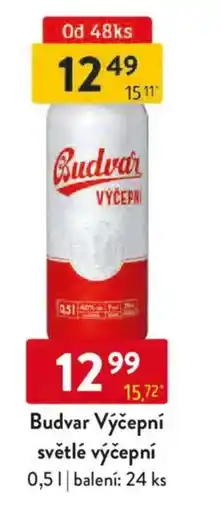 Qanto Budvar Výčepní světlé výčepní nabídka
