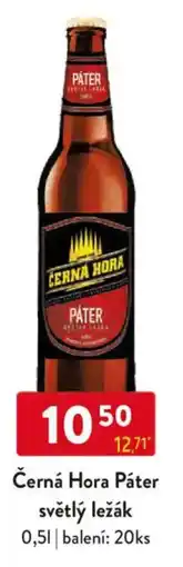 Qanto Černá Hora Páter světlý ležák nabídka