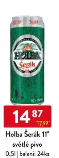 Qanto Holba Šerák 11° světlé pivo nabídka