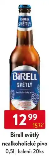 Qanto Birell světlý nealkoholické pivo nabídka