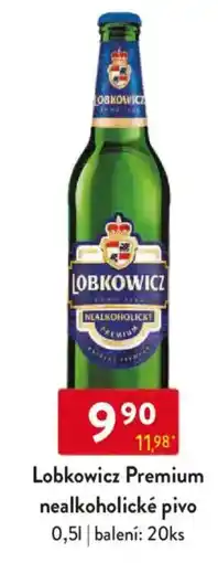 Qanto Lobkowicz Premium nealkoholické pivo nabídka