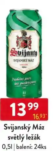 Qanto Svijanský Máz světlý ležák nabídka