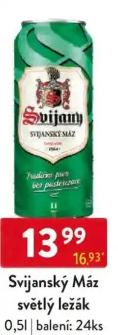 Qanto Svijanský Máz světlý ležák nabídka