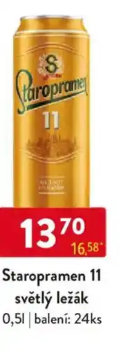 Qanto Staropramen 11 světlý ležák nabídka