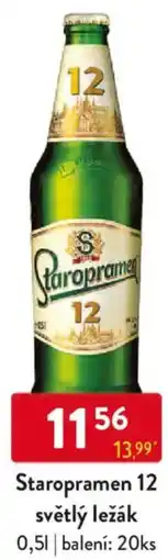 Qanto Staropramen 12 světlý ležák nabídka