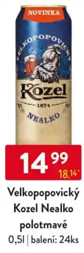 Qanto Velkopopovický Kozel Nealko polotmavé nabídka