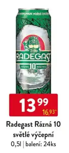 Qanto Radegast Rázná 10 světlé výčepní nabídka