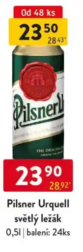 Qanto Pilsner Urquell světlý ležák nabídka