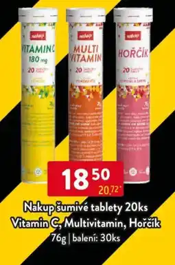 Qanto Nakup šumivé tablety 20ks Vitamin C, Multivitamin, Hořčík nabídka