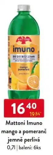 Qanto Mattoni Imuno mango a pomeranč jemně perlivá nabídka