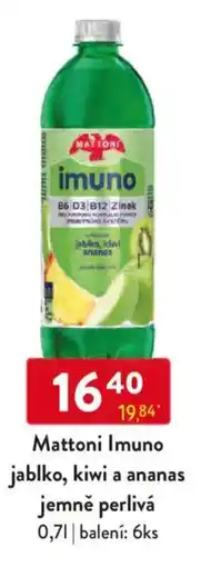 Qanto Mattoni Imuno jablko, kiwi a ananas jemně perlivá nabídka