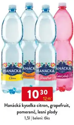 Qanto Hanácká kyselka citron, grapefruit, pomeranč, lesní plody nabídka