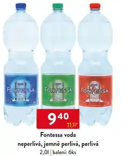 Qanto Fontessa voda neperlivá, jemně perlivá, perlivá nabídka