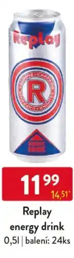 Qanto Replay energy drink nabídka