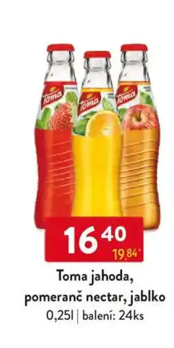 Qanto Toma jahoda, pomeranč nectar, jablko nabídka