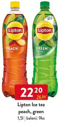 Qanto Lipton Ice tea peach, green nabídka