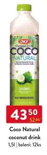 Qanto Coco Natural coconut drink nabídka