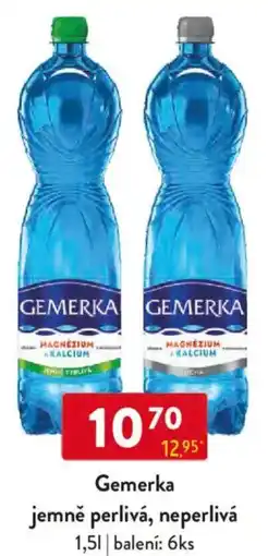 Qanto Gemerka jemně perlivá, neperlivá nabídka