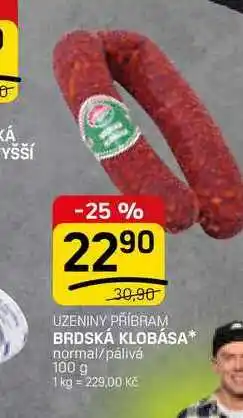 Flop BRDSKÁ KLOBÁSA normal/pálivá nabídka