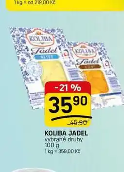 Flop KOLIBA JADEL vybrané druhy nabídka