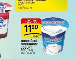 Flop CHOCEŇSKÝ SMETANOVÝ JOGURT 150 g | bílý nabídka