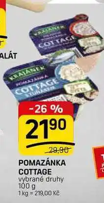 Flop POMAZÁNKA COTTAGE vybrané druhy nabídka