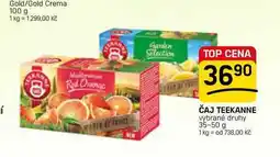 Flop ČAJ TEEKANNE vybrané druhy nabídka